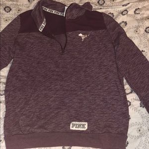 Pink/Victoria secret quarter zip